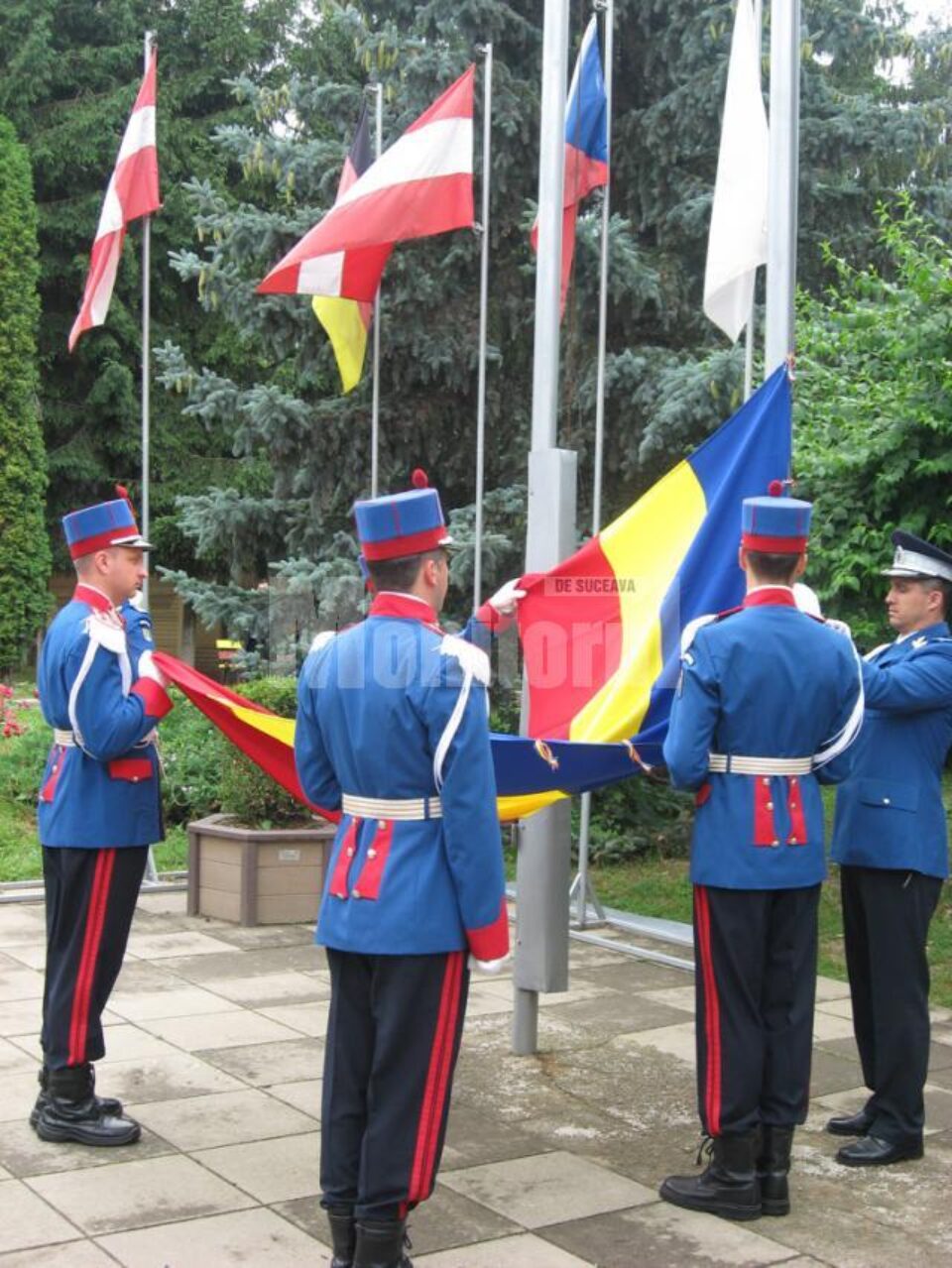 Ceremonia publică desfășurată la Suceava de Ziua Drapelului Național