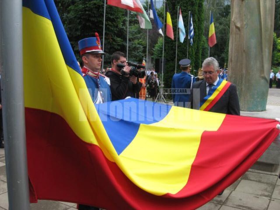 Ceremonia publică desfășurată la Suceava de Ziua Drapelului Național