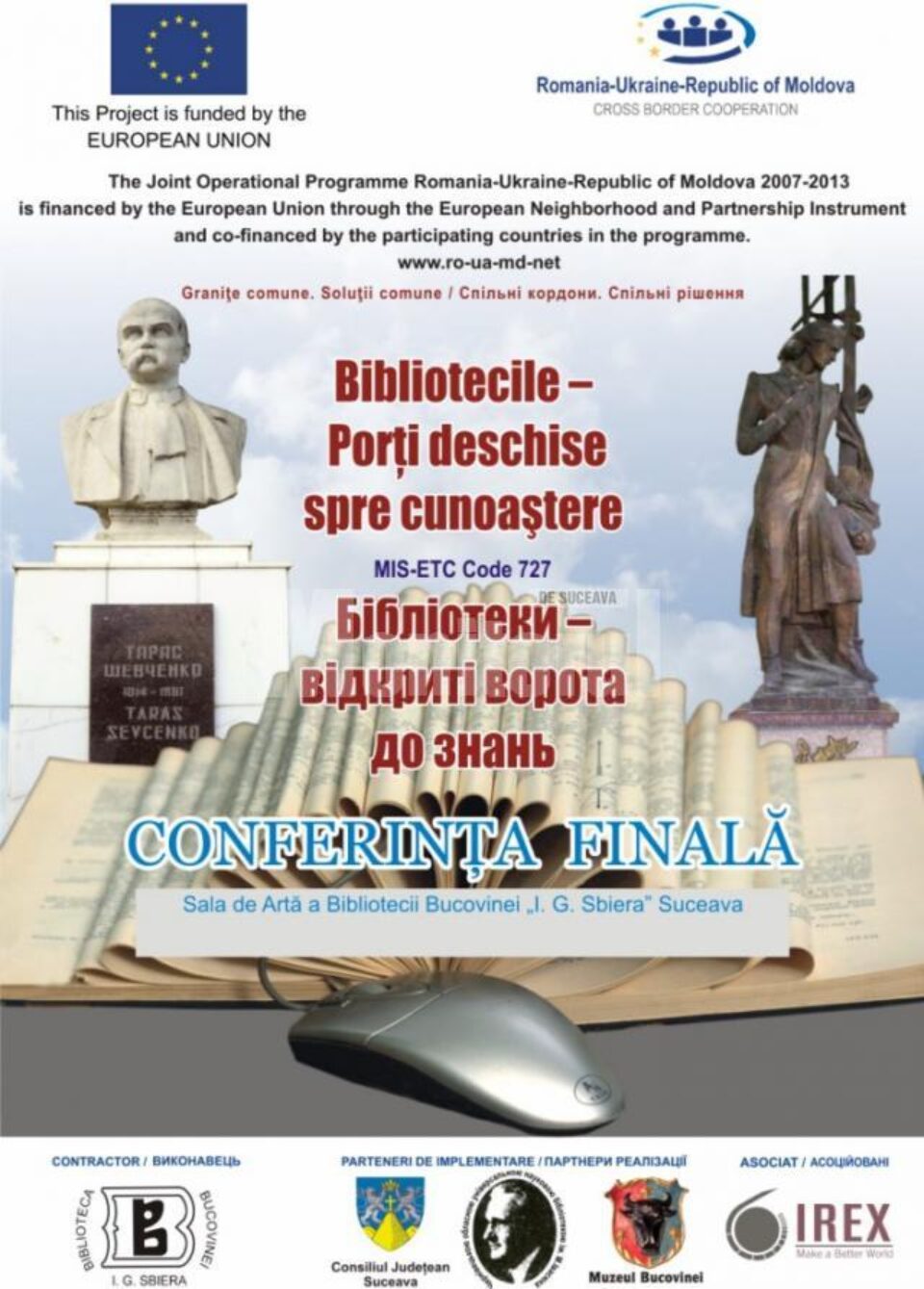 Conferință româno-ucraineană la închiderea proiectului „Bibliotecile - Porți deschise spre cunoaștere”