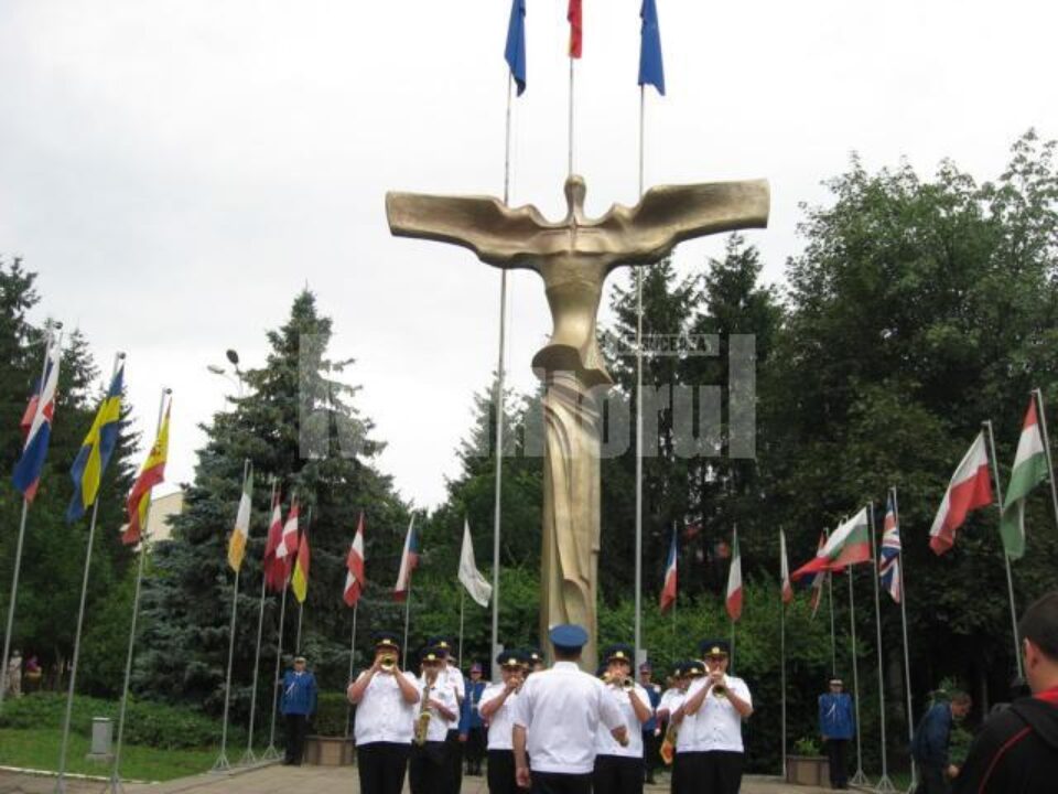 Ceremonia publică desfășurată la Suceava de Ziua Drapelului Național