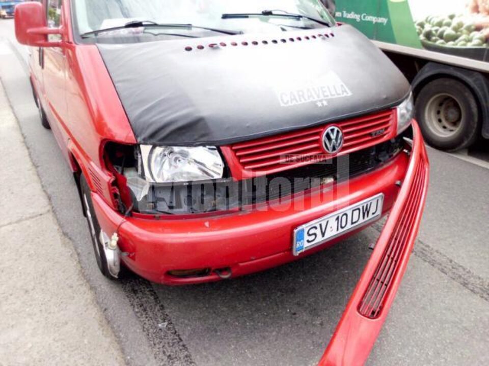 Mașina implicată în accident