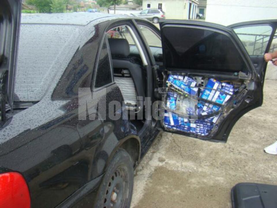 Țigările au fost ridicate în vederea confiscării, iar autoturismul a fost indisponibilizat