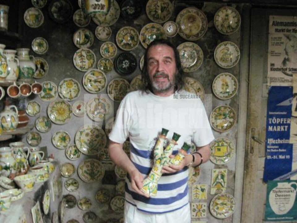 Artistul Florin Colibaba este descendentul unei renumite familii de olari din Rădăuți