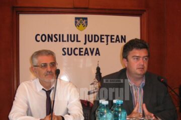 Ex. Sa. consulul general al Ucrainei la Suceava, Vasyl Boiechko, și președintele CJ, Cătălin Nechifor