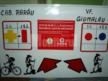 Salvamontiștii au refăcut marcajele vechi sau vandalizate de turiștii teribiliști