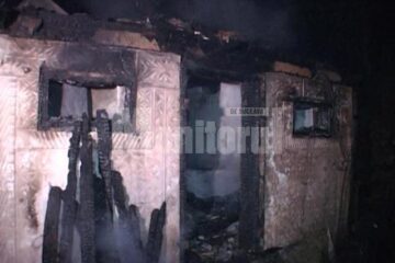 Un incendiu foarte puternic a izbucnit joi noapte la Salcea