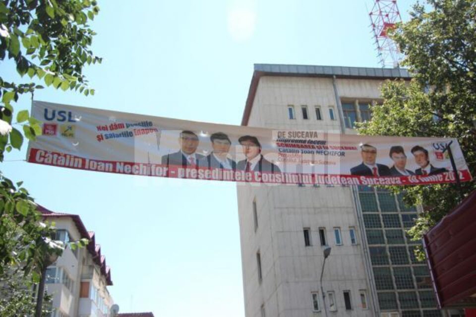 Sucevenii încă sunt îndemnați de USL să-l aleagă pe Cătălin Nechifor