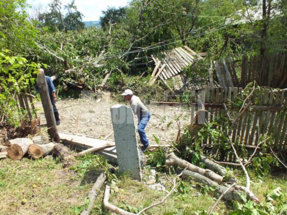 Reparații în valoare de aproximativ 650.000 de lei în rețelele electrice, din cauza furtunii