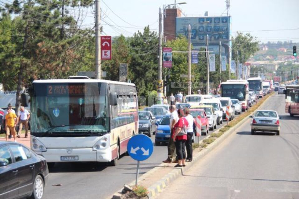 Trafic blocat și din Burdujeni spre Centru