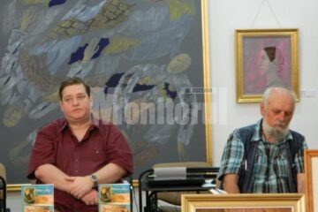 Alexandru-Ovidiu Vintilă împreună cu scriitorul Ion Filipciuc
