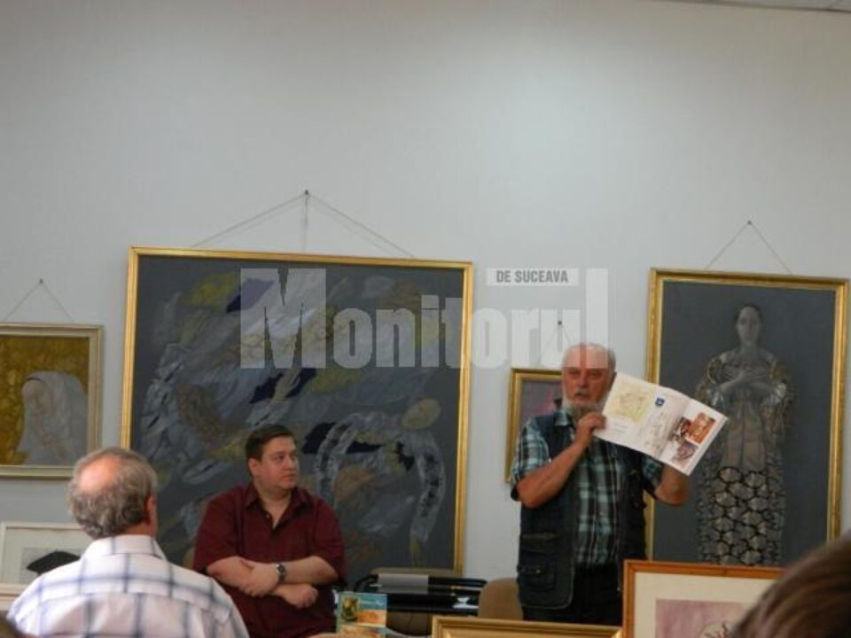 Alexandru-Ovidiu Vintilă împreună cu scriitorul Ion Filipciuc