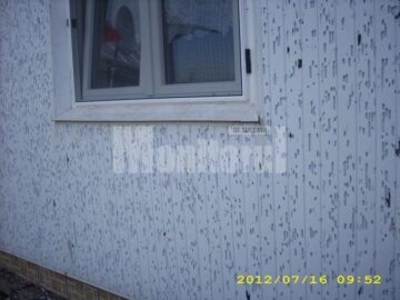 Cum a bătut gheața într-o casă din Vicșani