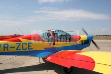 Avion pregătit pentru decolare