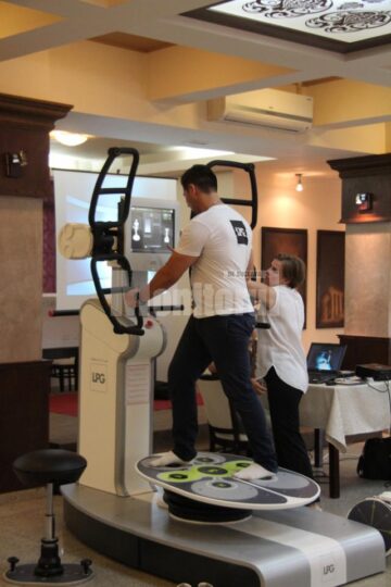 Huber Motion Lab, testat de un sportiv