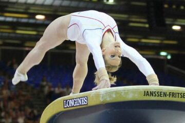 Gimnasta Sandra Izbașa a câștigat, ieri, medalia de aur, în finală la sărituri Foto: Prosport