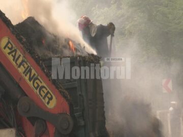 Pompieri au lichidat în totalitate focul abia după aproximativ trei ore, fără a mai reuși să salveze mare lucru