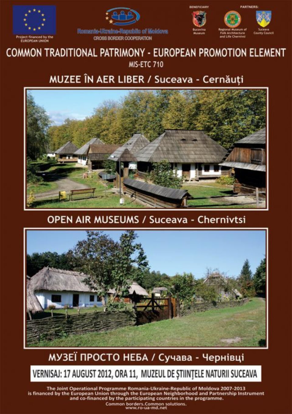 Expoziția „Muzee în aer liber: Suceava – Cernăuți”, la Muzeul de Științele Naturii