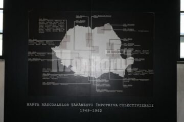 Harta răscoalelor țărănești din 1949-1962