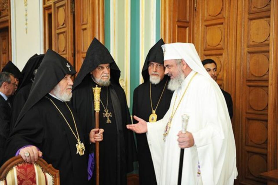 Catolicosul și Patriarhul Suprem al Tuturor Armenilor, în vizită la Patriarhia Română