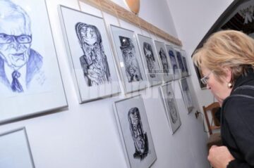 Vernisajul expoziției de grafică umoristică a lui Sorin Ursan Delaclit