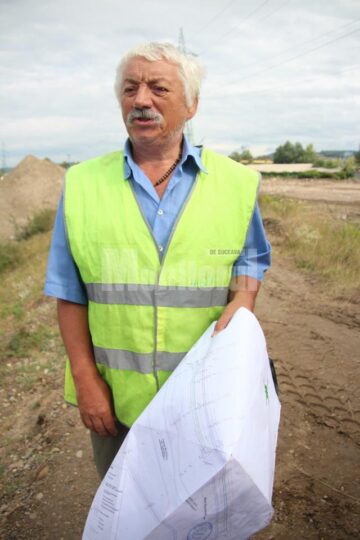 Gheorghe Ghiuță, dirigintele de șantier al lucrării din partea Administrației Apelor Române