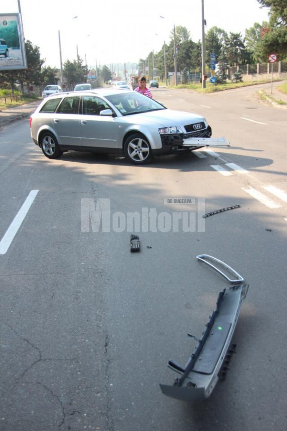 Mașina implicată în accident