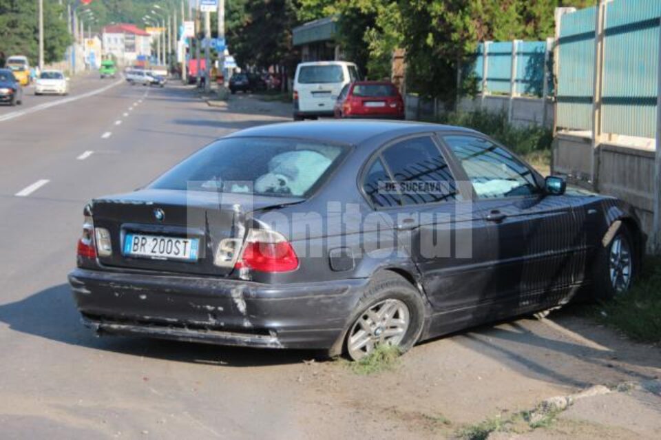 Mașina implicată în accident