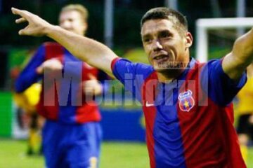 Mihai Guriță a avut și zile mai bune. Aici, jubilând după un gol marcat pe vremea când evolua pentru Steaua București