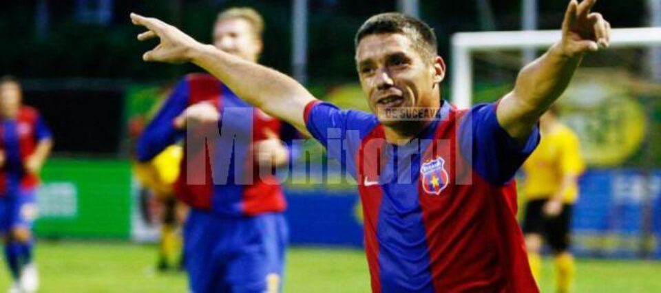 Mihai Guriță a avut și zile mai bune. Aici, jubilând după un gol marcat pe vremea când evolua pentru Steaua București
