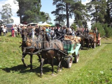 Peste 1000 de spectatori au venit la Herghelia Lucina, pentru a participa la Festivalul huțulilor