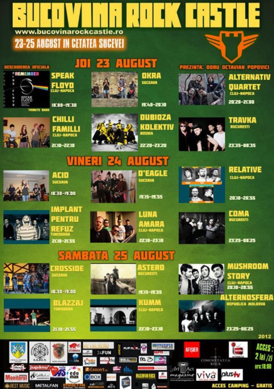 Festivalul „Bucovina Rock Castle”, în Cetatea de Scaun a Sucevei