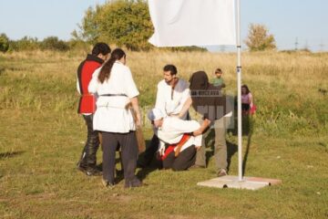 Atmosfera medievală a fost creată de Straja Cetății Sucevei
