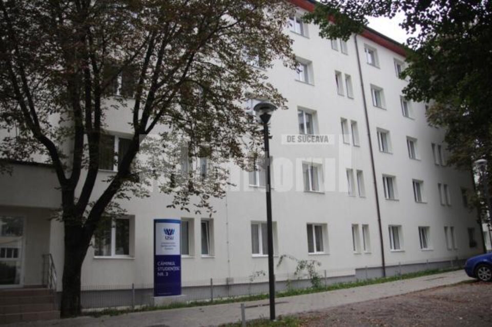 Căminul 3 din campusul USV oferă condiții de cazare în camere cu două locuri