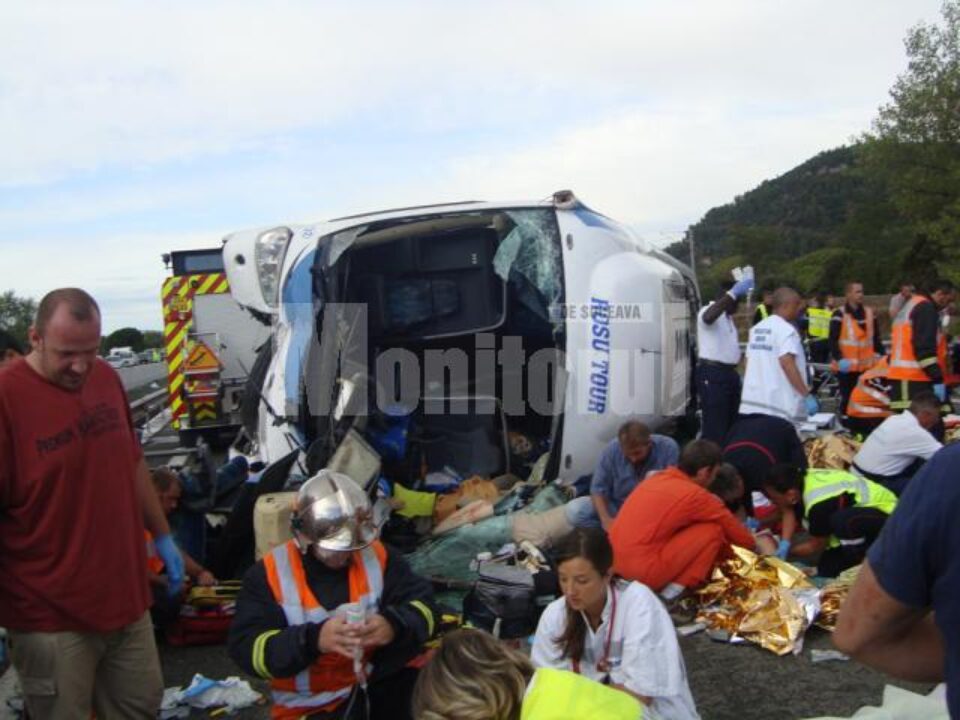 Printre cei 20 de suceveni care se aflau în autocarul răsturnat duminica trecută, în Franța se aflau și membrii familiei Timofte
