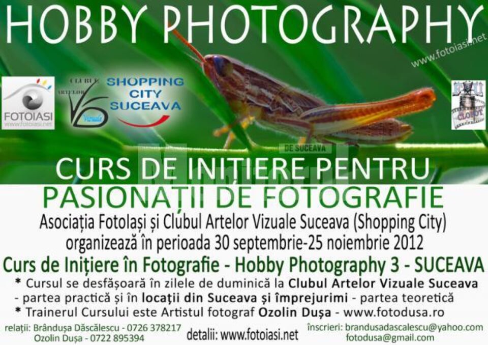 Curs de inițiere în fotografie - Hobby Photography