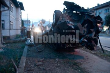 Mașina implicată în accidentul de la Câmpulung Moldovenesc