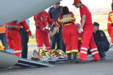 Sucevenii răniți în accidentul de autocar din Franța au fost transferați în spitalele din Iași Foto: Dan LUCA