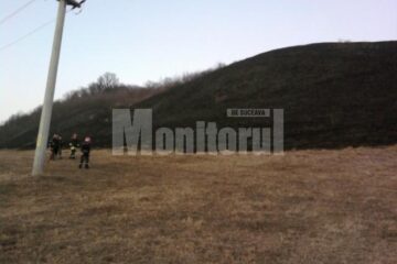 O garnitură de tren a provocat un incendiu în apropierea liniei de cale ferată