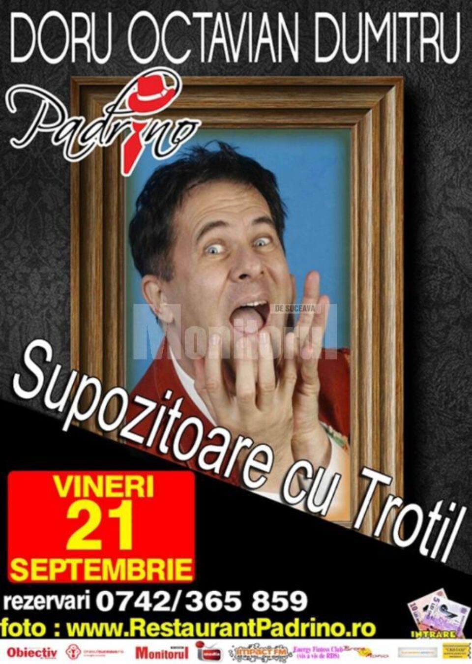 Seară de comedie cu Doru Octavian Dumitru, la Padrino