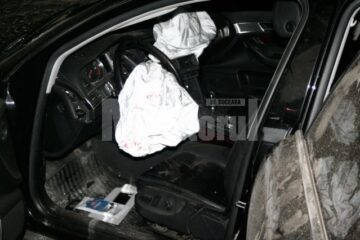 Mașina implicată în accidentul de la Zamostea