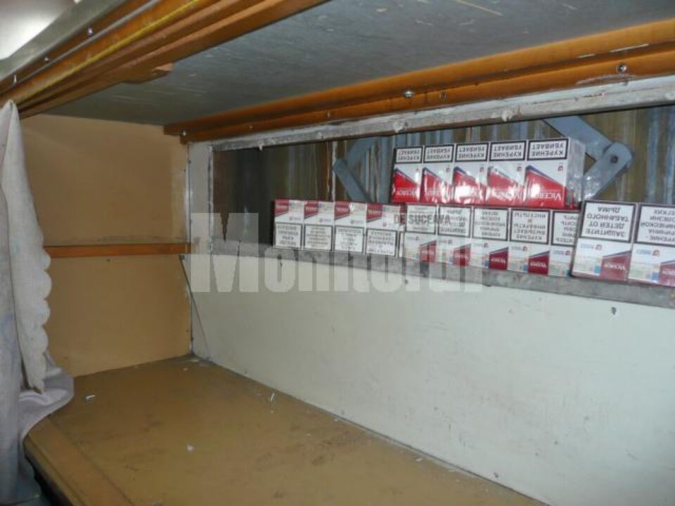 Marfa de contrabandă era ascunsă în pereții vagonului restaurant