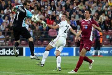 CFR Cluj nu a jucat rău în fața lui Manchester United, dar rezultatul a fost nefavorabil
