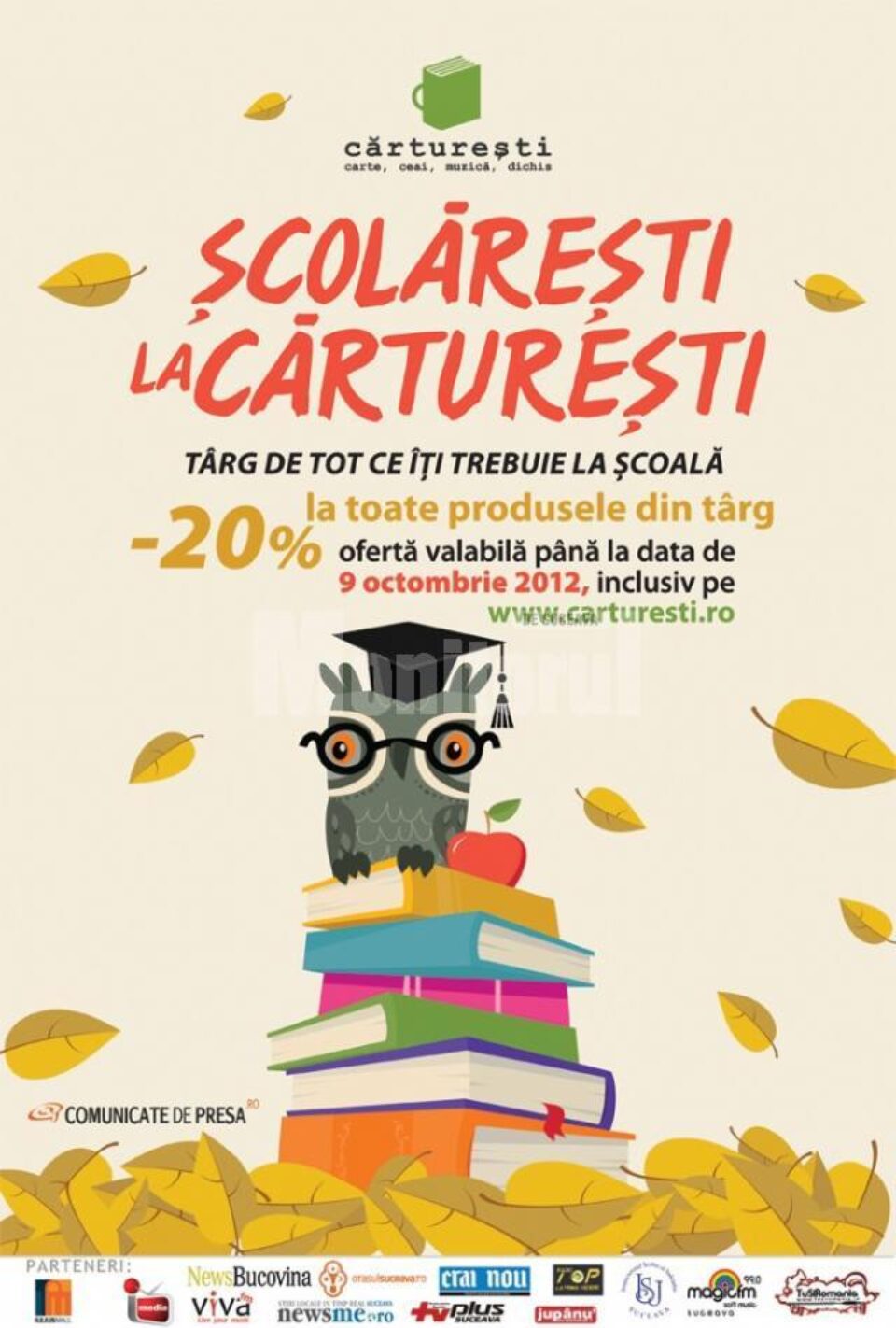 Târgul „Școlărești la Cărturești” continuă și în luna octombrie