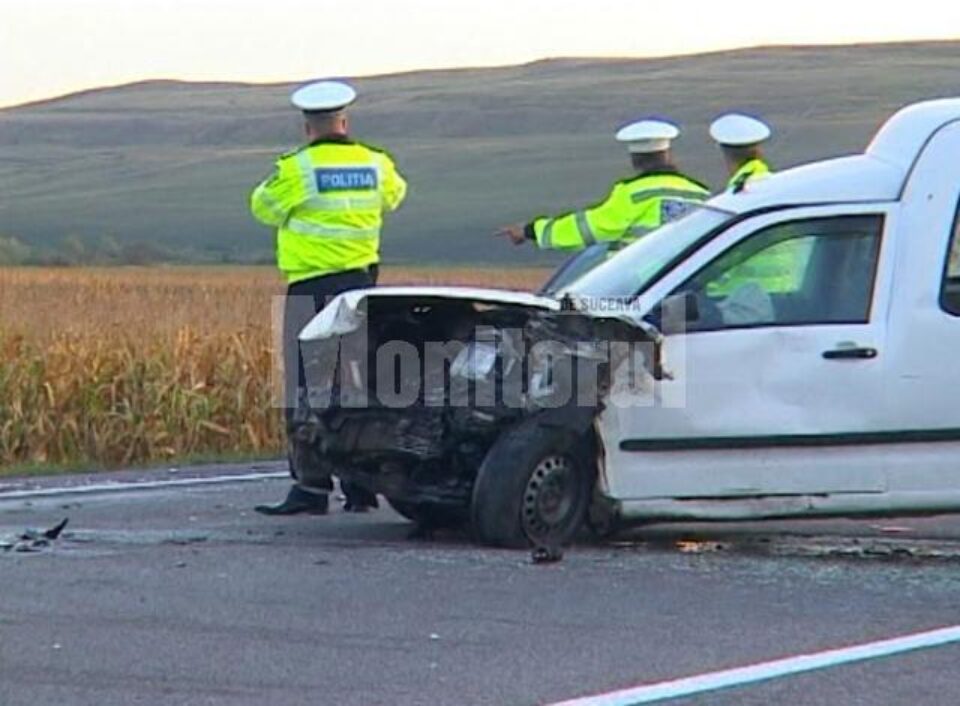 Carambolul a fost provocat de șoferul mașinii VW Caddy