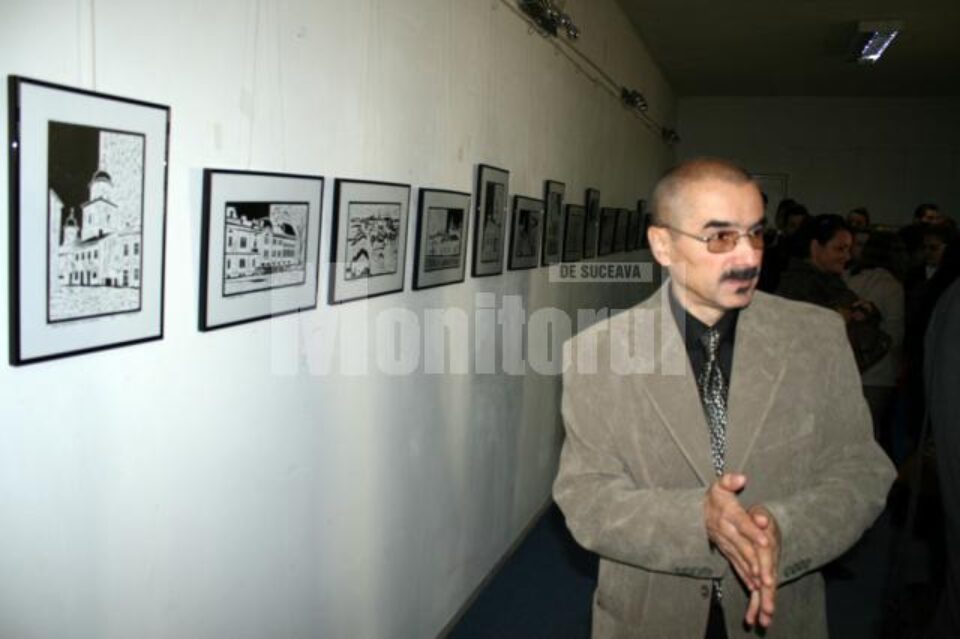Tiberiu Cosovan, la prima sa expoziție, „Suceava, caligrafii sentimentale”