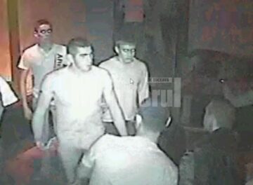 Imaginile în care tânărul handbalist este înjunghiat în gât