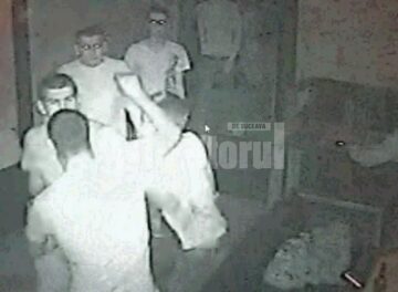 Imaginile în care tânărul handbalist este înjunghiat în gât