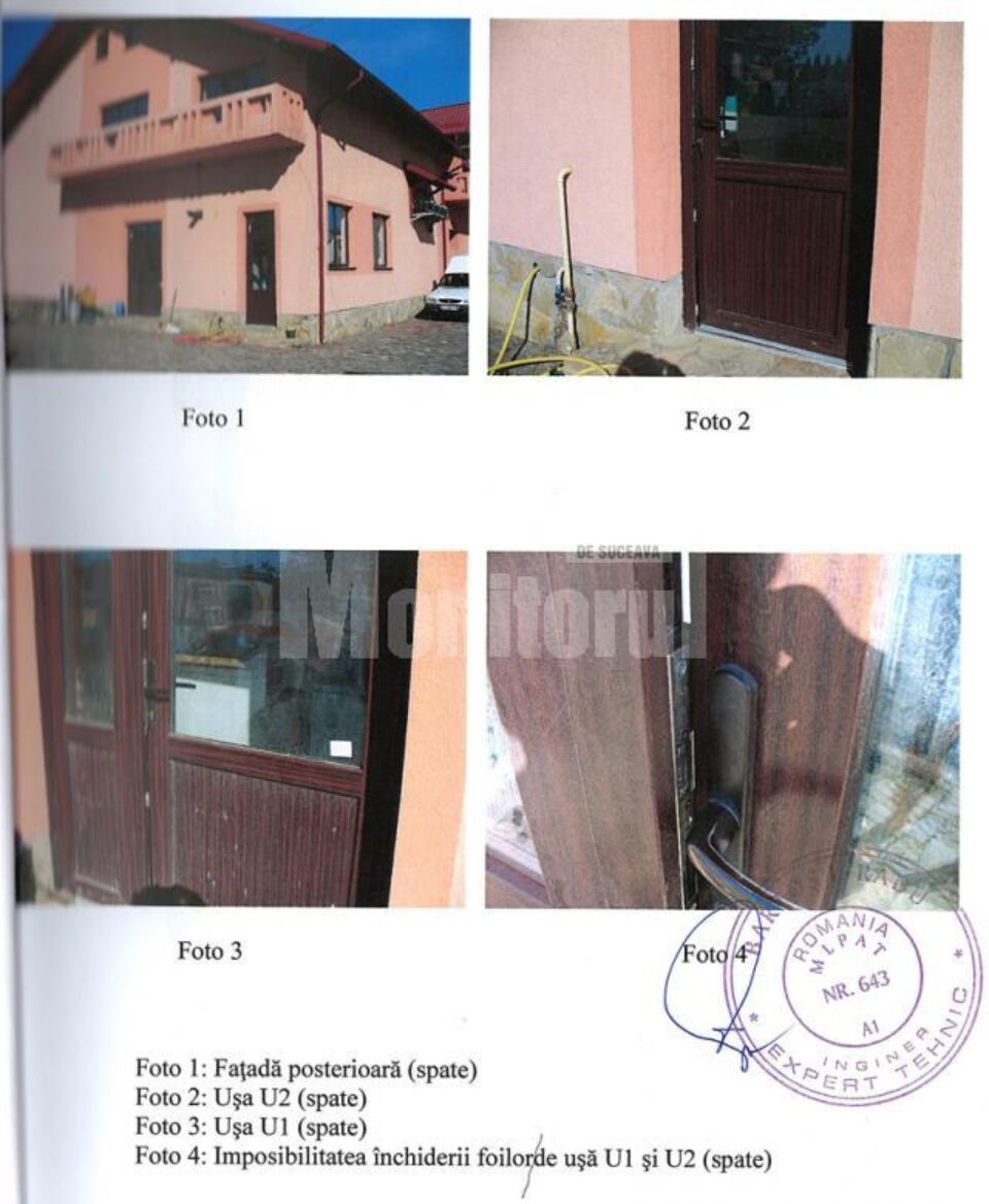 Planșă realizată în raportul de expertiză tehnică