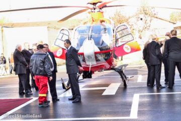 Florin Sinescu a participat duminică, 4 noiembrie 2012, la Iași, la inaugurarea Punctului de Operare Aeromedical de la sediul Inspectoratului pentru Situații de Urgență Iași