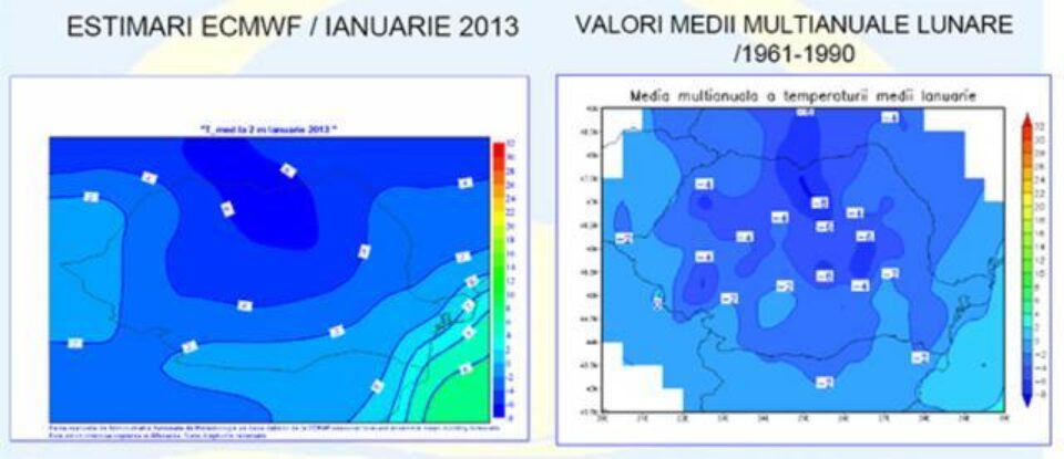 Prognoza meteo până în luna ianuarie